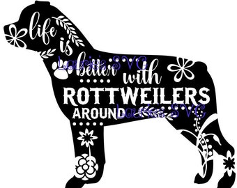 Download Rottweiler svg | Etsy