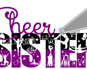 Cheer Sister Svg Etsy