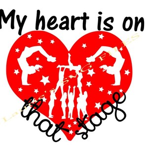 Il mio cuore è su quel palco Cheer file- svg, png, jpg