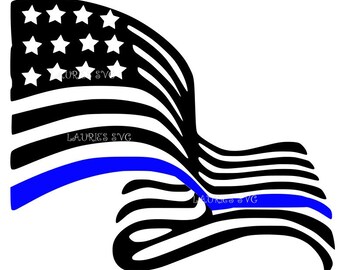 Download Police flag svg | Etsy