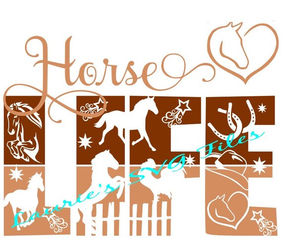 Download Horse Life File Svgpngjpg And Silhouette Etsy PSD Mockup Templates