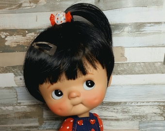 Qbaby doll, Qbaby recast doll, custom blythe doll, custom BJD doll, BJD doll, art doll, doll gift, gift