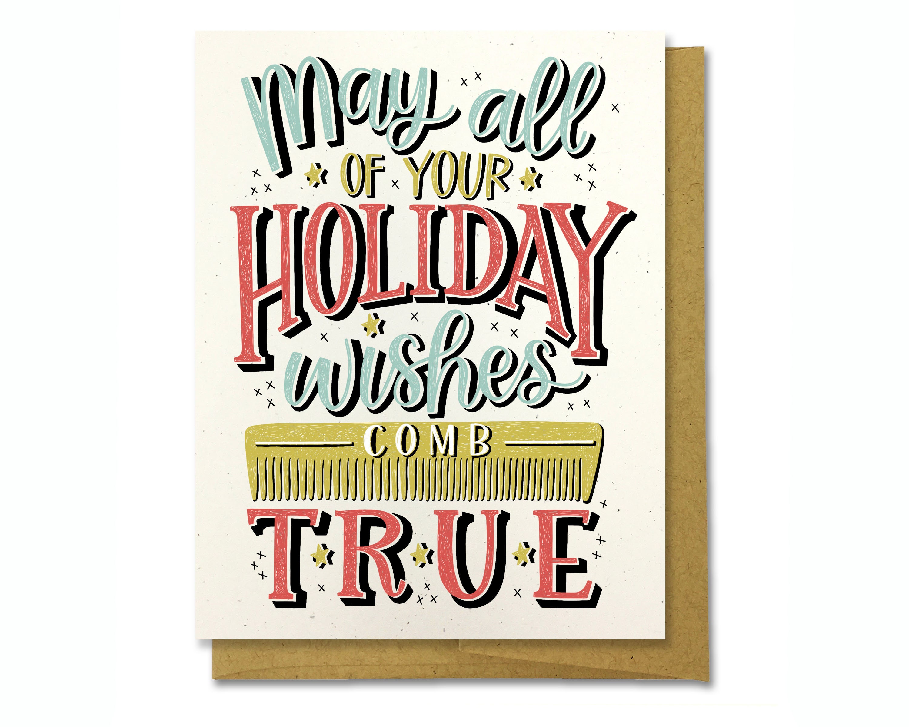 Hairdresser/Barber Christmas Holiday Card Holiday Wishes Etsy