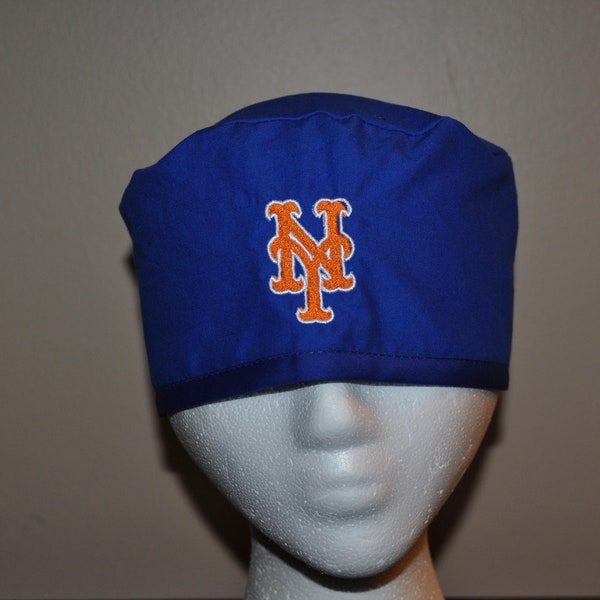 MLB NY Mets/New York Mets Embroidered Men's Scrub Cap/Hat - One Size Fits Most