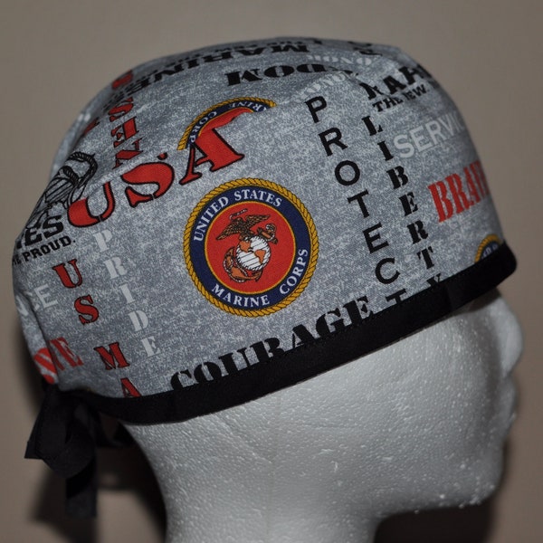 Men's USMC US Marine Corps Patriotic Cap/Hat - One Size Fits Most