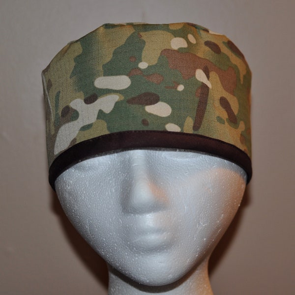 Men's US Army/US Air Force (USAF) Mulitcam Camo  Scrub Cap/Hat - One Size Fits Most