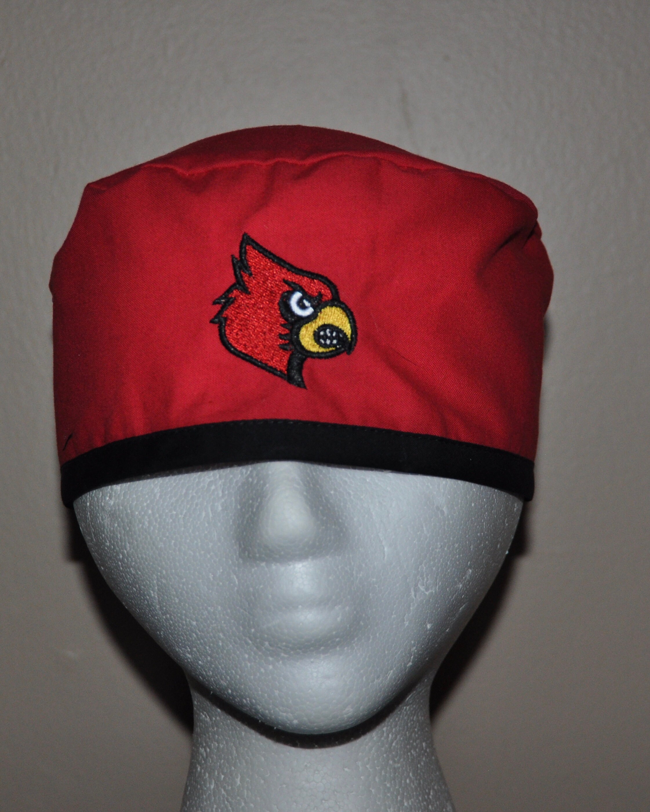 Scrub Caps University of Louisville Cardinals Fabric-bouffant 