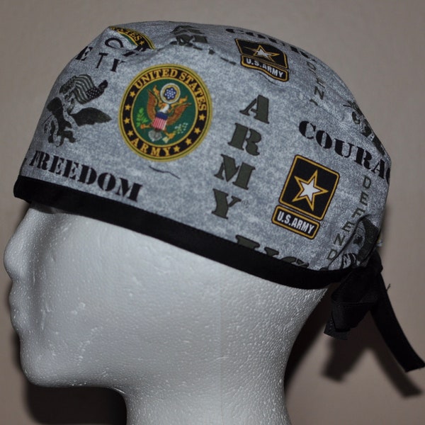 Men's US Army Patriotic Scrub Cap/Hat - One Size Fits Most