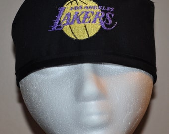 NBA LA Lakers Embroidered  Men's Scrub Cap/Hat - One Size Fits Most