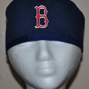 MLB Boston Red Sox Embroidered B  Men&#39;s Scrub Cap/Hat - One Size Fits Most