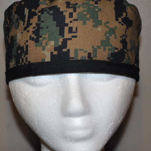 Men's USMC Digital Camo Scrub Cap/Hat - One Size Fits Most