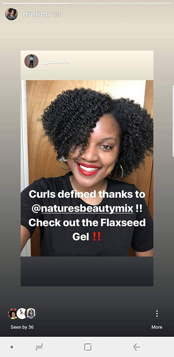 Natural Flaxseed Hair Gel Etsy