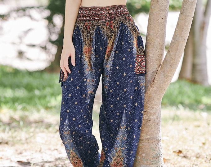 Handmade Rayon Harem Pants: Women's Boho Yoga Trousers