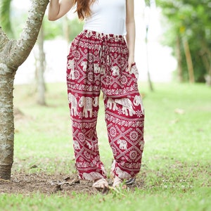 Handmade Casual Boho Cotton Hippie Yoga Pants Size M-L-XL Gray