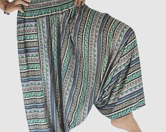 Handmade Rayon Harem Pants: Hippie Boho Style Loungewear