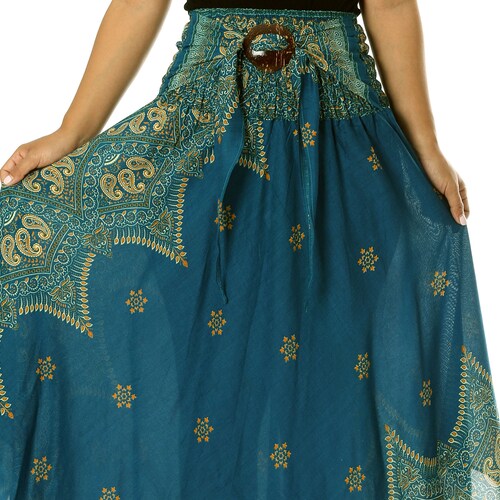 HIPPIES BOHO CLOTHING Long Bohemian Maxi Skirt Petite to Etsy