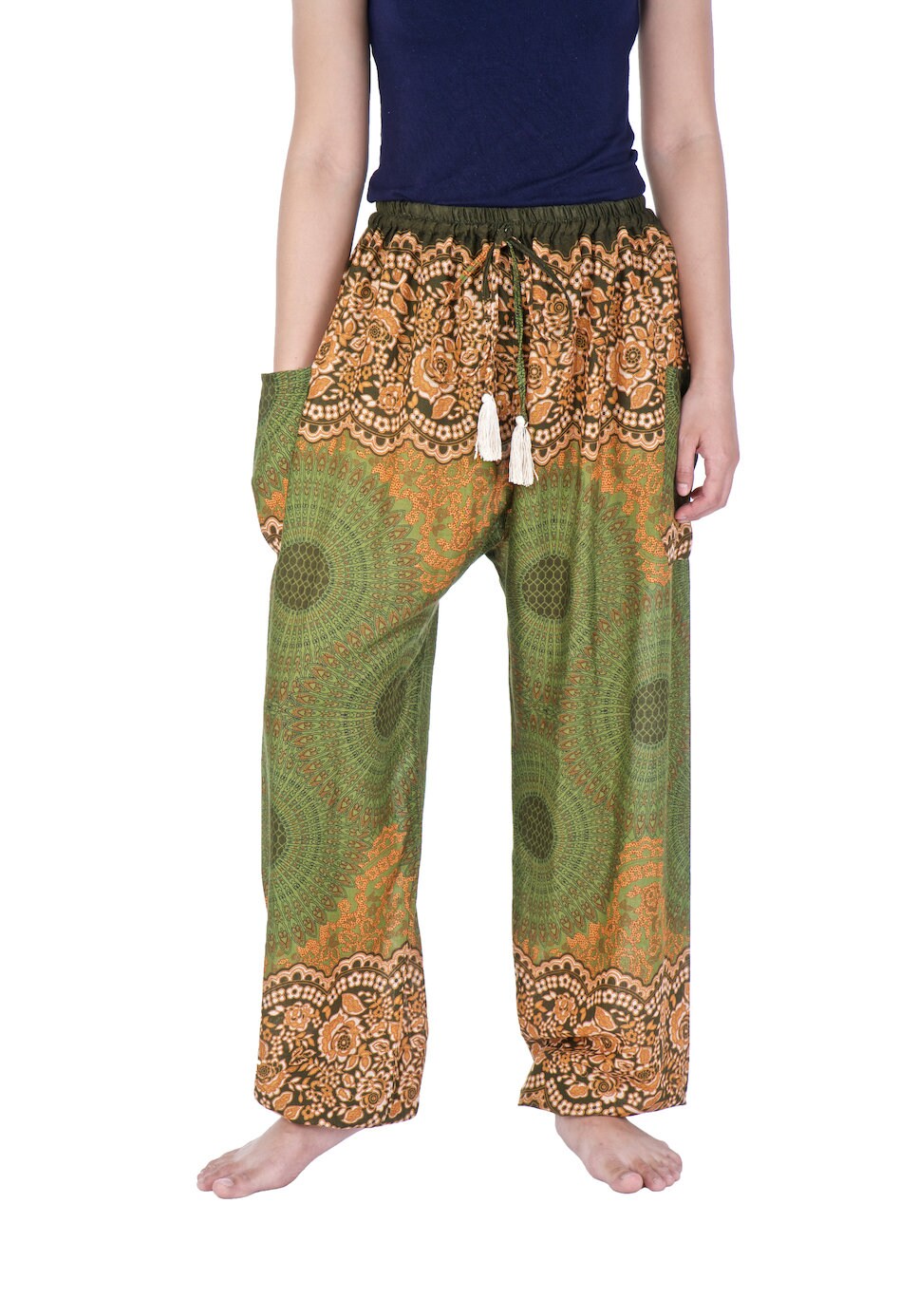 GREEN HIPPIE Harem Boho Pants Pattern SXXL Sizes Rose Etsy