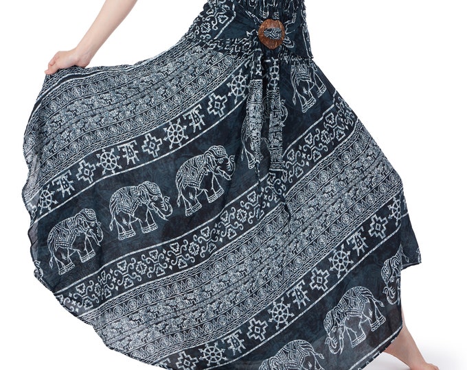 Long Maxi Skirt for Women - Hippie Summer Skirts - High waisted Boho Skirt Plus Size