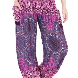 Pantaloni Harem Boho Per Bambine E Ragazze | Vita Smockata Elastica | Materiale Rayon Morbido