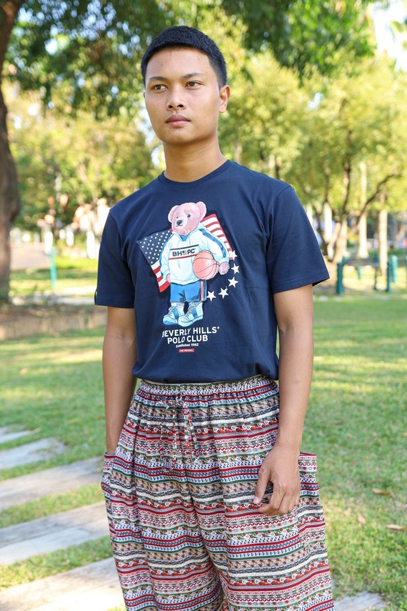 RAYON PANTS MEN Boho Clothes Flowy Harem Pants Hippie Etsy