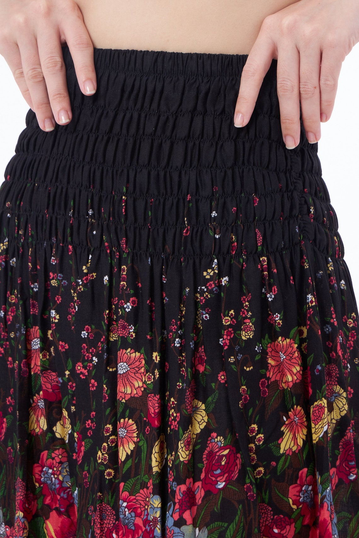 BLACK SHORT SKIRT for Women High Waisted Ruffle Mini Skirts - Etsy UK