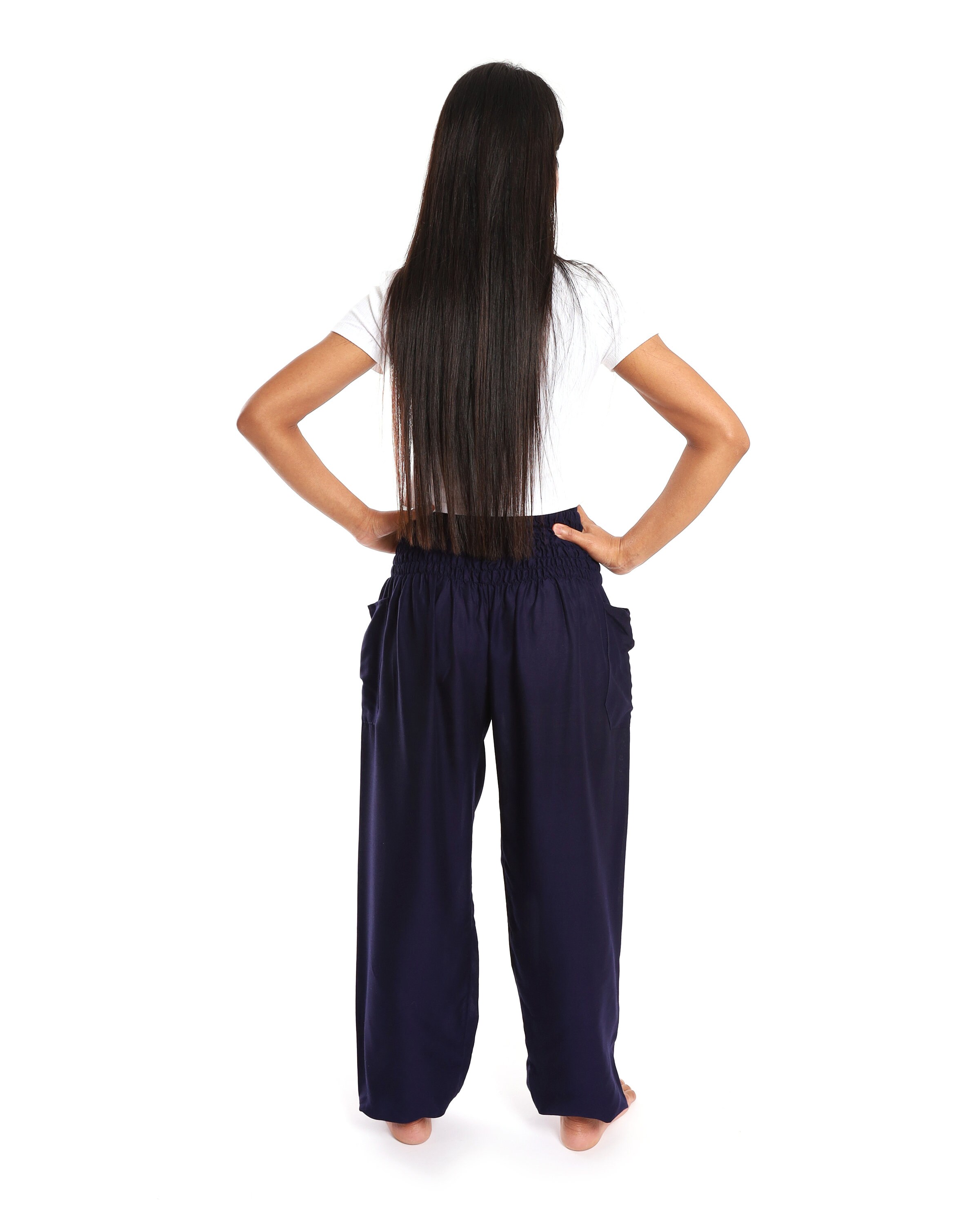 DARK BLUE HAREM Pants Flowy Boho Yoga Pants Hippie Etsy Australia