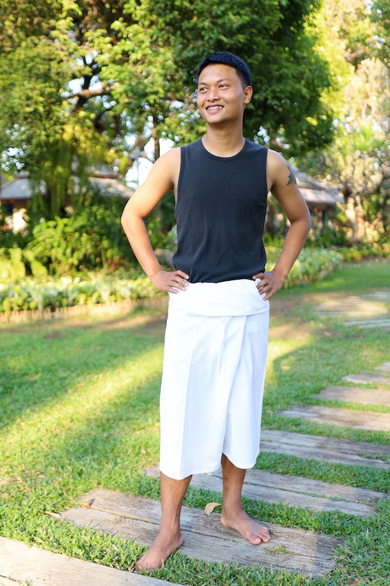 3/4 Thai Fisherman Pants for men and Women - Pirate Pants - Short Hippie  Pants - Boho pants