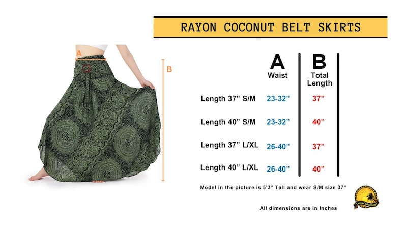 Boho Maxi Skirts For Women - Floral Thai Skirt for Summer Festival - Long Rayon Hippie Skirt Bohemian Womens Clothing - High Waist Skirt image 4