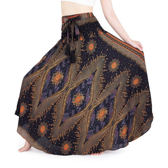 WOMENS LONG BLACK Maxi Skirt Bohemian Gypsy Hippie Style Clothing Boho Chic Dress Clothes Party Beach Wear Long Plus Size Skirts Etsy Canada