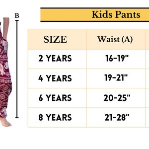 BLUE HAREM PANTS Kids Clothes 2, 4, 6 and 8 Years Old Size for Toddlers Pants Kids Comfy Clothing Summer Clothes for Boys & Girls Pant image 4