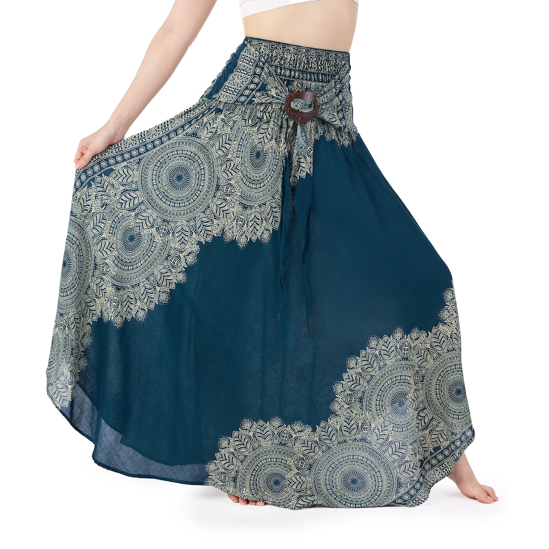 High waisted maxi skirt boho discount
