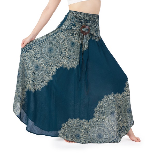 Women's Casual High Waisted Maxi Skirt - Long Boho Skirts - Summer Dresses for Women - Full Length Skirt