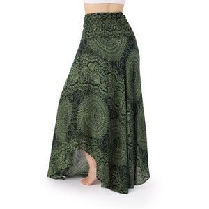 Maxi Boho Rok en Jurk 2-in-1 Hippie Dameskleding - Groene Lange Rok voor Dames Zomerstijl - Boho Jurken voor Dames - Trouwrokken afbeelding 7