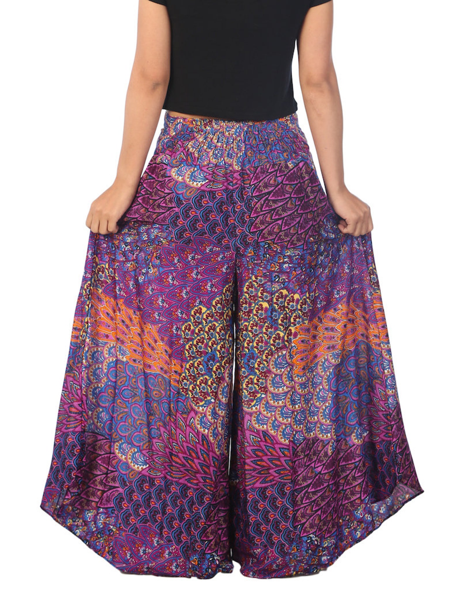 WOMEN BOHO PANTS Palazzo Pants Petite to Plus Sizes Etsy