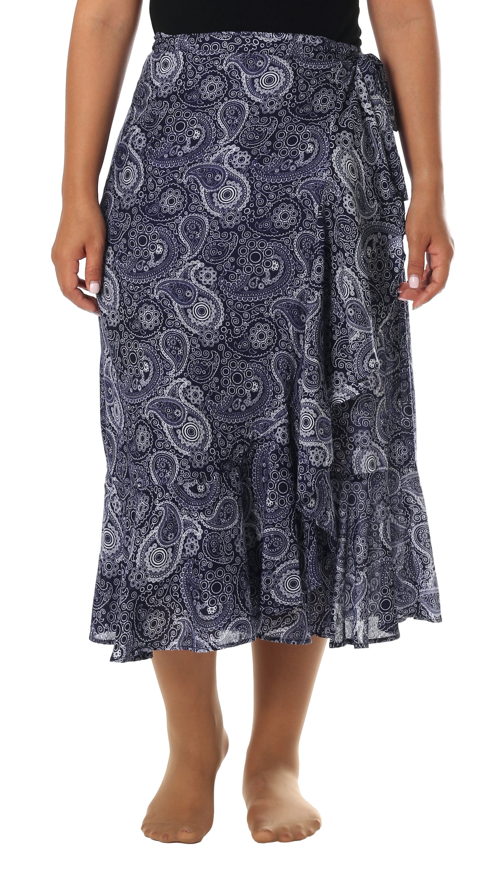 BOHO MIDI SKIRT Womens Beach Wrap Skirts Summer High Waist Etsy