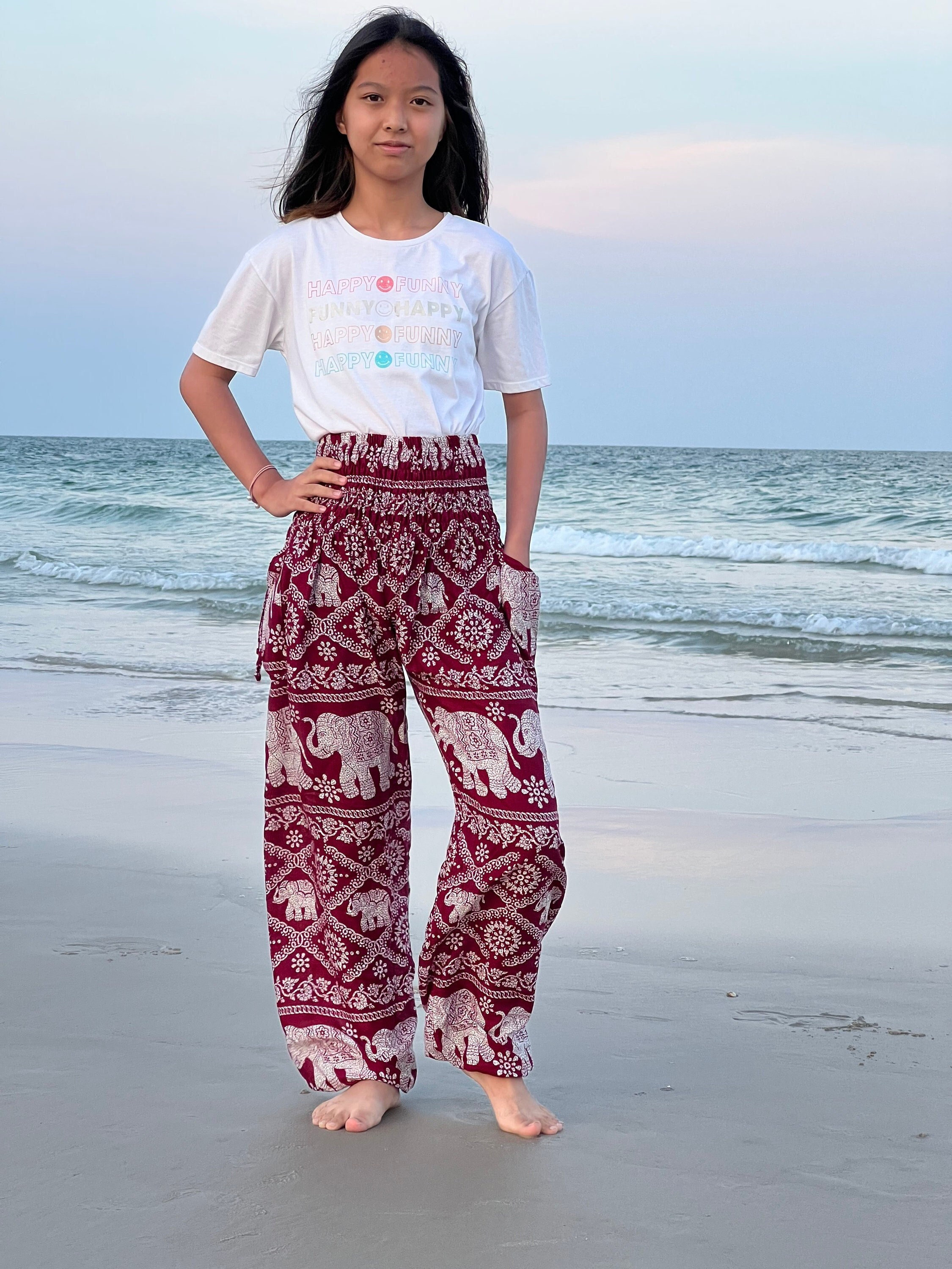 Cotton Pants Traditional Yoga Pants Design From Nepal Comfy Genie