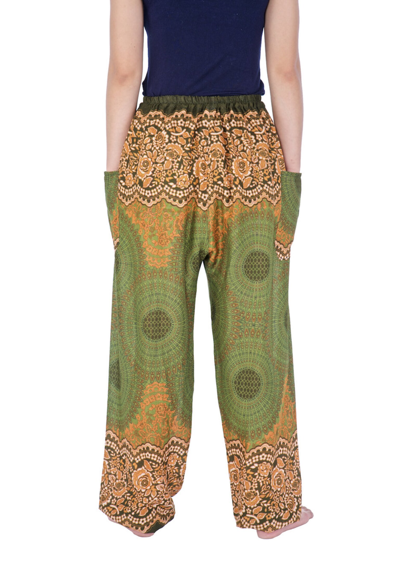 GREEN HIPPIE Harem Boho Pants Pattern SXXL Sizes Rose Etsy