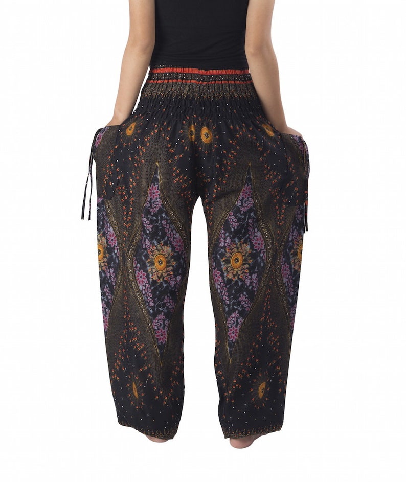 HIPPIE HAREM PANTS Women & Men Bohemian Clothing Harem - Etsy