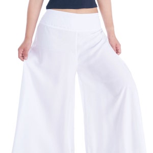 WHITE PLAIN PALAZZO Pants Plus Size's Available Boho - Etsy