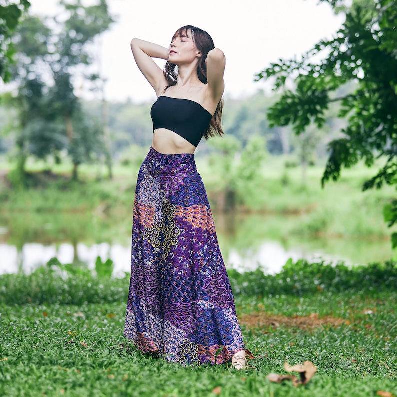 WOMEN BOHO PANTS - Palazzo Pants - Petite to Plus Sizes - Hippie Wide Leg Pants - Comfy Fall Yoga Clothing - Vegan Hippy Clothes 