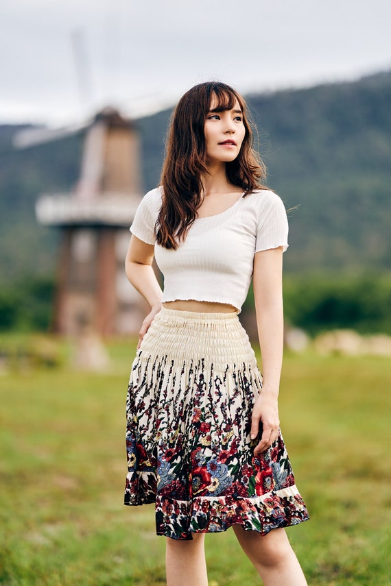 Hippie short skirts top
