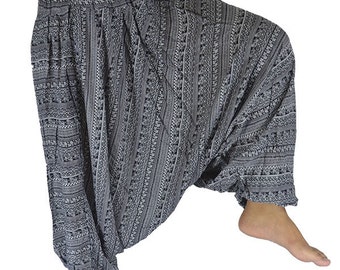 Rayon Harem Pants: Women's Boho Hippie Lounge Trousers