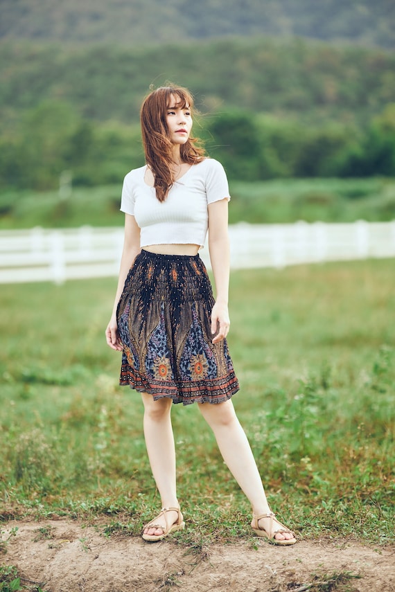 Sloane Feather Mini Skirt Small