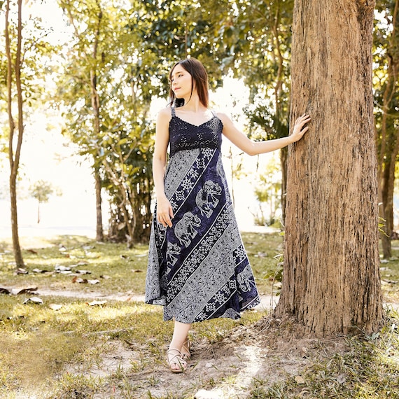infinity beach wrap dress Tammy Infinity Dress in Premium Blue Hawaiian main image 0