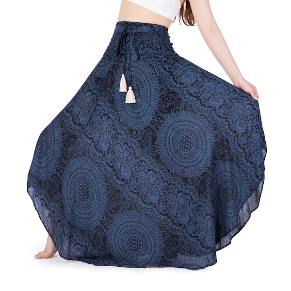 Long Maxi Skirt Plus Size Hippie Clothes - Boho Skirts for Women- Bohemian Maxi Dress