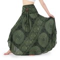 Green Long Maxi Skirt for Women Hippie Clothes - Bohemian Dresses for Hippie Women - Boho Skirt product logo