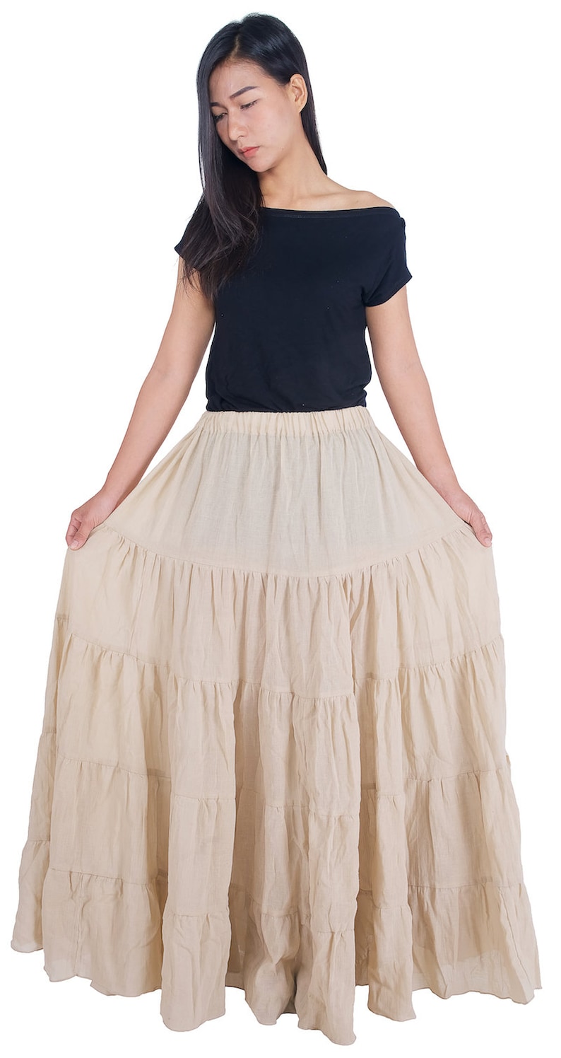 ruffle maxi skirt set