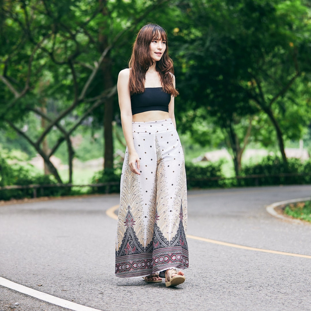 Bohemian Loose Sport Pants Women Thai Harem Trousers Boho Festival