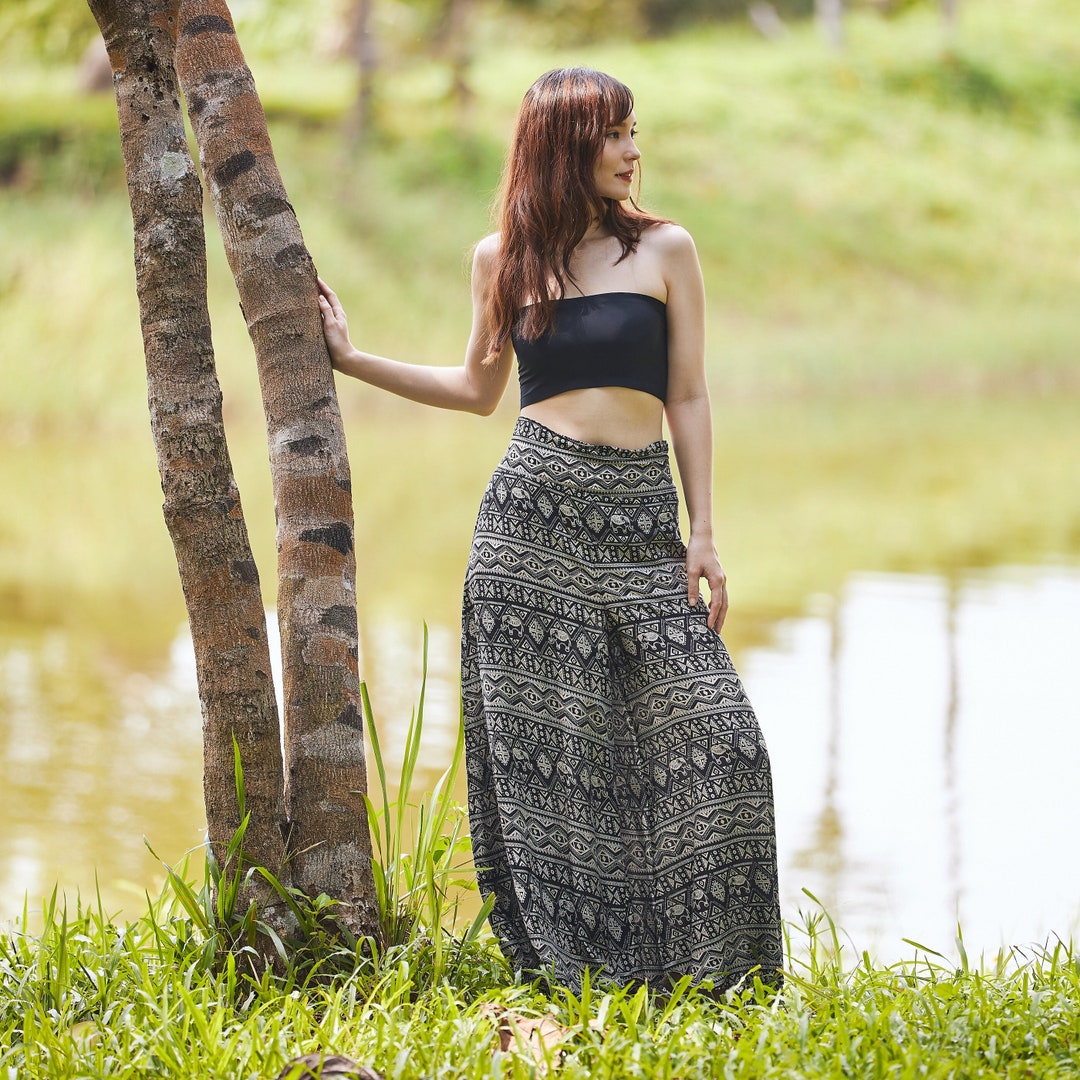 【BOHEMIAN SEOUL】BOHEMSEO CURVED WRAP WIDE SLACKS 24SS 正規 BOHEMIAN SEOUL] CURVED WRAP WIDE SLACKS, BLACK 正規品 韓国