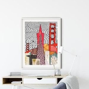 Golden Gate Bridge Canvas Art, San Francisco Art, San Francisco Poster, California Golden Gate Bridge Print, Travel Art, California Wall Art
